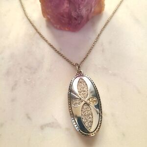Brighton Magic Butterfly 2 in 1 Elegant Silver Pendant Necklace